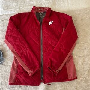 Women's University of Wisconsin Red Quilted Jacket
